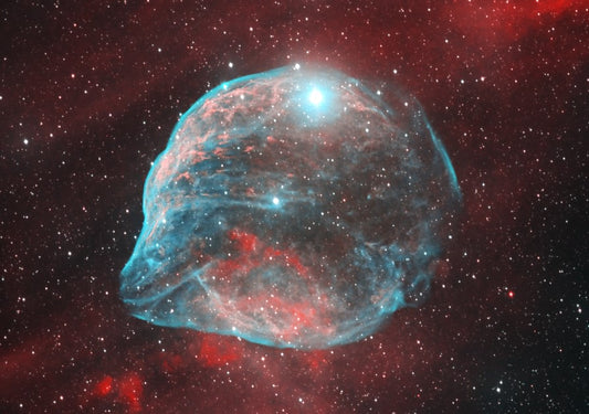 Dolphin Head Nebula - Hydrogen Highlighted